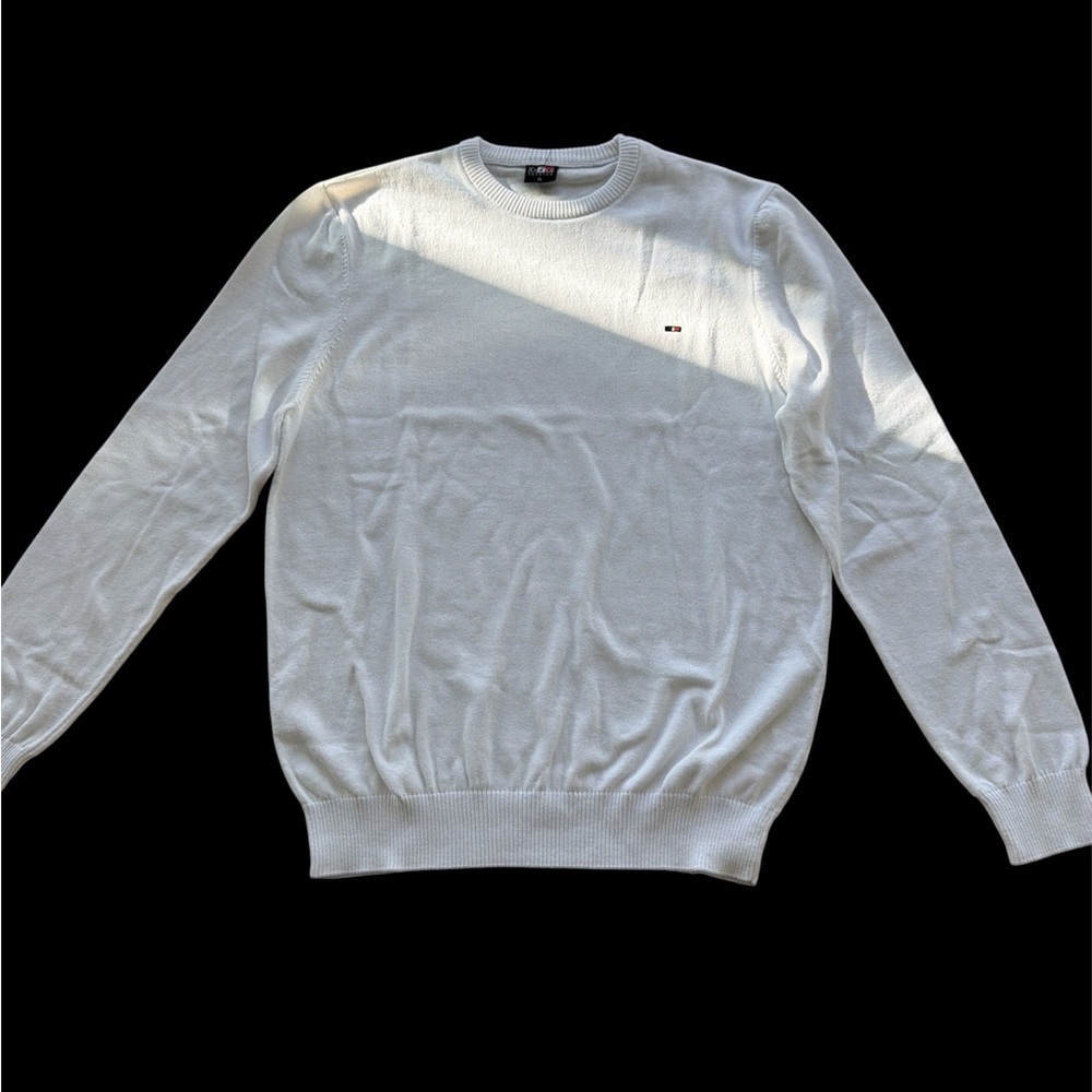 Men's White Crewneck Sweater